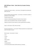 NURS 208 Exam 1 Notes &ndash; Study Guide&comma; Key Concepts & Nursing Review