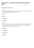 NURS 208 Exam 3 &ndash; Study Guide&comma; Practice Questions & Nursing Exam Review
