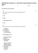NURS 208 Quiz 5 &lpar;Chapter 11&rpar; &ndash; Study Guide&comma; Practice Questions & Nursing Review