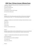 ICBC Class 3 Drivers License Ultimate Exam