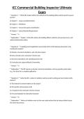 ICC Commercial Building Inspector Ultimate Exam