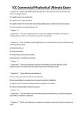 ICC Commercial Mechanical Ultimate Exam