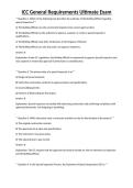 ICC General Requirements Ultimate Exam