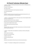 ICC Permit Technician Ultimate Exam