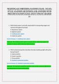 NIGHTINGALE MIDTERM ANATOMY EXAM - NCLEX&NewLine;STYLE ANATOMY QUESTIONS AND ANSWERS WITH &NewLine;PRECISIVE RATIONALES&vert;LATEST UPDATE GRADED &NewLine;A&plus;