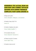 WONDERLIC TEST ACTUAL EXAM 200&NewLine;QUESTIONS AND CORRECT DETAILED&NewLine;ANSWERS WITH EXPERT FEEDBACK&NewLine;COMPLETE STUDY GUIDE GRADED A&plus;