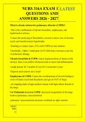 NURS 316A EXAM 1 &NewLine;QUESTIONS AND &NewLine;ANSWERS 2026 - 2027