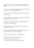 QMET 251 Exam 1 &ndash; Study Guide&comma; Practice Questions & Quantitative Methods Review