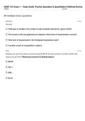 QMET 251 Exam 1 &ndash; Study Guide&comma; Practice Questions & Quantitative Methods Review