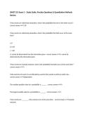 QMET 251 Exam 2 &ndash; Study Guide&comma; Practice Questions & Quantitative Methods Review