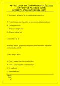NEVADA &lpar;NV&rpar; C-21B AIR CONDITIONING &NewLine;CONTRACTOR PRACTICE EXAM &NewLine;QUESTIONS AND ANSWERS 2026 - 2027