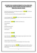 ATI NURSES TOUCH &semi;NURSING INFORMATICS &vert;ACTUAL EXAM QUESTIONS AND WELL DETAILED VERIFIED SOLUTIONS&vert; GRADED A&plus;&vert; BRAND NEW 2026&sol;2027 UPDATE