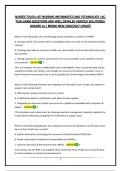 NURSES TOUCH &semi;ATI NURSING INFORMATICS AND TECHNOLOGY &vert;ACTUAL EXAM QUESTIONS AND WELL DETAILED VERIFIED SOLUTIONS&vert; GRADED A&plus;&vert; BRAND NEW 2026&sol;2027 UPDATE