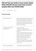 NSG 527 final and midterm Exam &lpar;Latest Update 2026&rpar; UPDATE&excl;&excl; &lpar;Recent exam&rpar; Fully solved & updated 2026 Most TESTED &lpar;2026&NewLine;&NewLine;