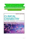 TEST BANK for Clinical Chemistry&colon; Principles&comma; &NewLine;Techniques&comma; and Correlations with Navigate &NewLine;Advantage Access 9th Edition by Michael L&period; Bishop &NewLine;All Chapters Included 1-31 With Verified Q&As for Exam &NewLine;Preparation&vert; A&plus; PASS GUARANTEED