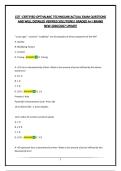 COT -CERTIFIED OPTHALMIC TECHNICIAN&vert;ACTUAL EXAM QUESTIONS AND WELL DETAILED VERIFIED SOLUTIONS&vert; GRADED A&plus;&vert; BRAND NEW 2026&sol;2027 UPDATE