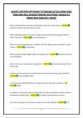 IJCAHPO CERTIFIED OPTHALMIC TECHNICIAN&vert;ACTUAL EXAM QUESTIONS AND WELL DETAILED VERIFIED SOLUTIONS&vert; GRADED A&plus;&vert; BRAND NEW 2026&sol;2027 UPDATE