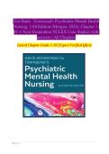 Test Bank - Townsend's Psychiatric Mental Health &NewLine;Nursing&comma; 11th Edition &lpar;Morgan&comma; 2024&rpar;&comma; Chapter 1- &NewLine;41 &plus; Next-Generation NCLEX Case Studies with  &NewLine;answers &vert; All Chapters &NewLine;Latest&vert; Chapter Guide 1-38 &vert; Expert Verified Q&As
