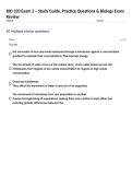 BIO 320 Exam 2 &ndash; Study Guide&comma; Practice Questions & Biology Exam Review