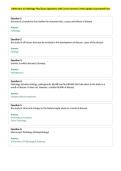 AAMI Intro to Pathology Final Exam Questions with Correct Answers&vert; New Update Guaranteed Pass