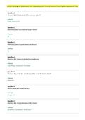 AAMI Pathology for Embalmers Unit 4 Questions with Correct Answers&vert; New Update Guaranteed Pass