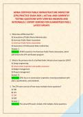 APWA CERTIFIED PUBLIC INFRASTRUCTURE INSPECTOR  &NewLine;&lpar;CPII&rpar; PRACTICE EXAM 2026 &vert; ACTUAL AND CURRENTLY &NewLine;TESTING QUESTIONS WITH VERIFIED ANSWERS AND &NewLine;RATIONALES &vert; EXPERT VERIFIED FOR GUARANTEED PASS &vert; &NewLine;LATEST UPDATE 