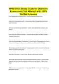 WGU D432 Study Guide for Objective Assessment 2nd Attempt with 100&percnt; Verified Answers