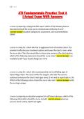 ATI Fundamentals Practice Test A Questions and Answers &vert; Complete Nursing Exam Study Guide
