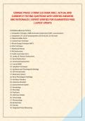 COMSAE PHASE 1 FORM 113 EXAM 2026 &vert; ACTUAL AND &NewLine;CURRENTLY TESTING QUESTIONS WITH VERIFIED ANSWERS &NewLine;AND RATIONALES &vert; EXPERT VERIFIED FOR GUARANTEED PASS &NewLine;&vert; LATEST UPDATE