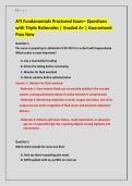 ATI Fundamentals Proctored Exam Questions with Detailed Rationales &vert; Complete Nursing Study Guide
