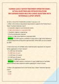 FLORIDA CLASS C WATER TREATMENT OPERATOR EXAM&vert; &NewLine;ACTUAL QUESTIONS AND DETAILED SOLUTIONS &NewLine;300 SCENARIO-BASED MULTIPLE-CHOICE QUESTIONS WITH &NewLine;RATIONALES &vert;LATEST UPDATE