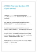 CM 1112 Final Exam Questions With Correct Answers