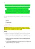 Comprehensive Nursing Exam Practice&colon; Module 1&comma;  &NewLine;N204 Fundamentals&comma; REAL EXAM QUESTIONS & VERIFIED ANSWERS - PASS FIRST ATTEMPT &NewLine;GUARANTEED UPDATED QUESTIONS AND 100&percnt; &NewLine;ACCURATE ANSWERS &vert; HIGH-LEVEL EXIT EXAM  &NewLine;