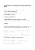 Nursing 340 Exam 4 &ndash; Study Guide&comma; Practice Questions & Nursing Exam Review
