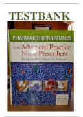 Test Bank for Pharmacotherapeutics For Advanced Practice Nurse Prescribers 4th Edition&comma; Kindle Edition by Teri Moser Woo ISBN&colon; 9780803638273&vert; Complete Guide A&plus;&NewLine;