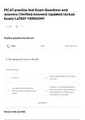 PiCAT practice test Exam Questions and Answers &lpar;Verified Answers&rpar; Updated &lpar;Actual Exam&rpar; LATEST VERSION&excl;&excl;