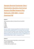 Georgia Electrical Contractor Class I &NewLine;Examination Questions And Correct &NewLine;Answers &lpar;Verified Answers&rpar; Plus &NewLine;Rationales 2026 Q&A &vert; Instant &NewLine;Download Pdf 