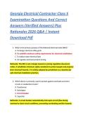Georgia Electrical Contractor Class Ii &NewLine;Examination Questions And Correct &NewLine;Answers &lpar;Verified Answers&rpar; Plus &NewLine;Rationales 2026 Q&A &vert; Instant &NewLine;Download Pdf 