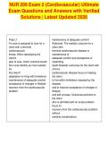 NUR 209 Exam 2 &lpar;Cardiovascular&rpar; Ultimate&NewLine;Exam Questions and Answers with Verified&NewLine;Solutions &vert; Latest Updated 2026