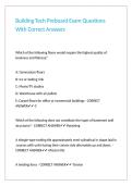 Building Tech Preboard Exam Questions With Correct Answers