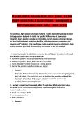 RASMUSSEN PHARMACOLOGY FINAL EXAM &NewLine;PREP HIGH-YIELD QUESTIONS&comma; ANSWERS & &NewLine;RATIONALES &lpar;NUR 2407 - NUR 2474&rpar;