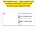 NUR 2102- Test 2 Ultimate Exam Questions&NewLine;and Answers with Verified Solutions &vert; Latest&NewLine;Updated 2026