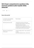 QCM Exam comprehensive questions fully solved & updated &lpar;Latest Update 2026&rpar; UPDATE&excl;&excl;