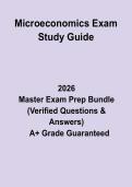 Microeconomics Exam Study Guide&colon; Complete Review Notes&comma; Graphs & Practice Questions PDF