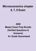 Microeconomics Chapters 6&comma; 7 & 8 Exam&colon; Complete Study Guide&comma; Review Notes & Practice Questions PDF