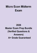 Micro Econ Midterm Exam&colon; Complete Study Guide&comma; Review Notes & Practice Questions PDF