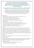 PHYS 165 - Module 10&colon; Advanced Mechanics&comma;&NewLine;Thermodynamics&comma; Waves&comma; Optics & Modern Physics &NewLine;Midterm Exam Prep Document &vert; 2026&sol;2027 Edition &vert; 250&NewLine;Verified Questions