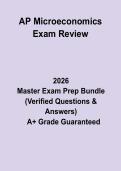 AP Microeconomics Exam Review&colon; Complete Study Guide&comma; Review Notes & Practice Questions PDF