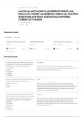 AML EXAM ANTI-MONEY LAUNDERING WEBCE &lpar;AML EXAM ANTI-MONEY LAUNDERING WEBCE ALL CHAPTER QUESTIONS AND EXAM QUESTIONS&rpar; ANSWERED CORRECTLY TO PASS&excl;&excl;