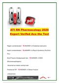 ATI RN Pharmacology 2026 &vert; Expert Verified Practice Questions & Answers &vert; Medication Administration&comma; Pharmacology&comma; Drug Classifications & NCLEX Review